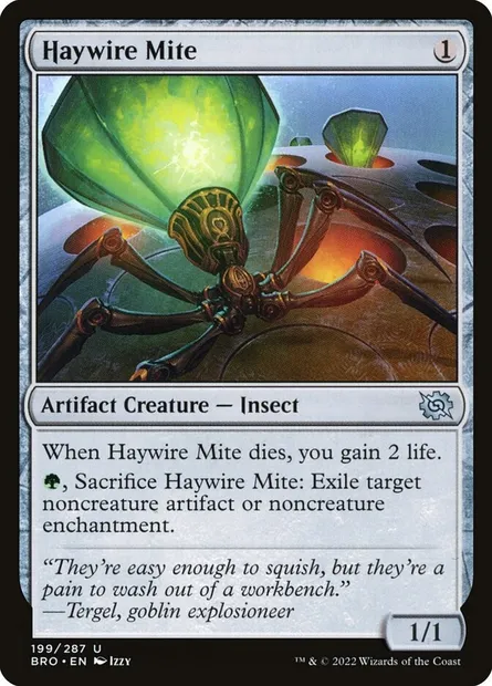 Haywire Mite, Magic card BRO 199 — The Brothers' War set