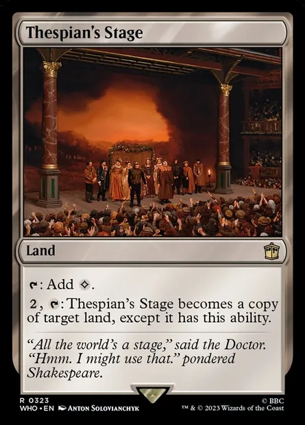 Thespian's Stage, Magic card WHO 323 — Doctor Who set