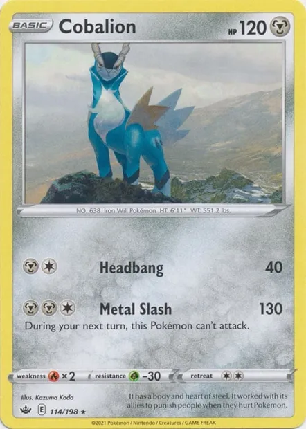 Cobalion, Pokémon card TDX 114-3 — Theme Deck & Blisters Exclusives set
