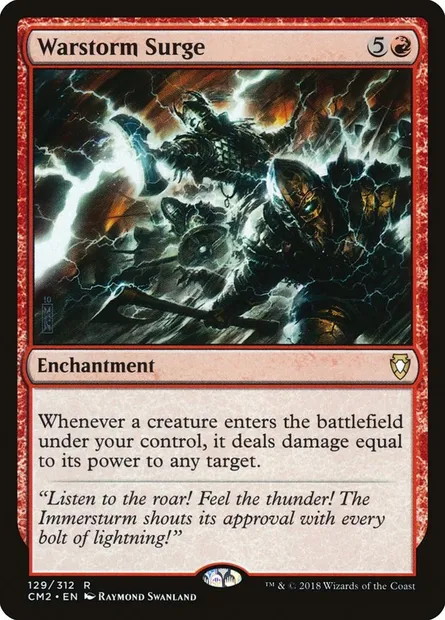 Warstorm Surge, Magic card CM2 129 — Commander Anthology Volume II set