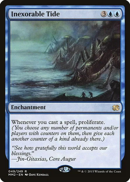 Inexorable Tide, Magic card MM2 49 — Modern Masters 2015 set