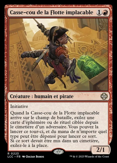 Casse-cou de la Flotte implacable, carte Magic LCC 223 — extension The Lost Caverns of Ixalan Commander