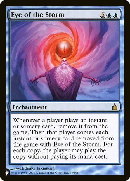 Œil de la tempête, carte Magic PLST RAV-48 — extension The List