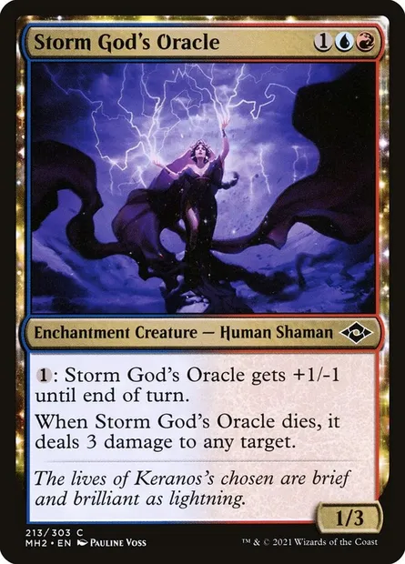 Storm God's Oracle, Magic card MH2 213 — Modern Horizons 2 set