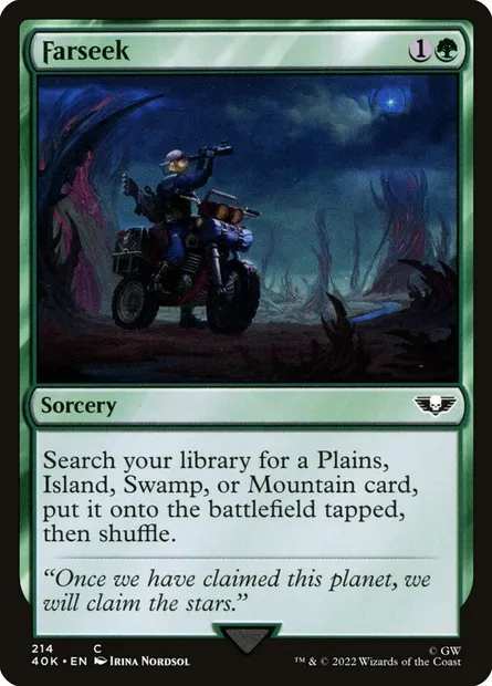 Cherchauloin, carte Magic 40K 214 — extension Warhammer 40,000 Commander
