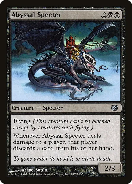 Abyssal Specter, Magic card 8ED 117★ — Eighth Edition set
