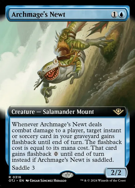Archmage's Newt, Magic card OTJ 316 — Outlaws of Thunder Junction set