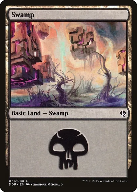 Swamp, Magic card DDP 71 — Duel Decks: Zendikar vs. Eldrazi set