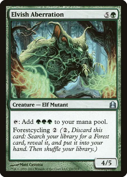 Elvish Aberration, Magic card CMD 151 — Commander 2011 set