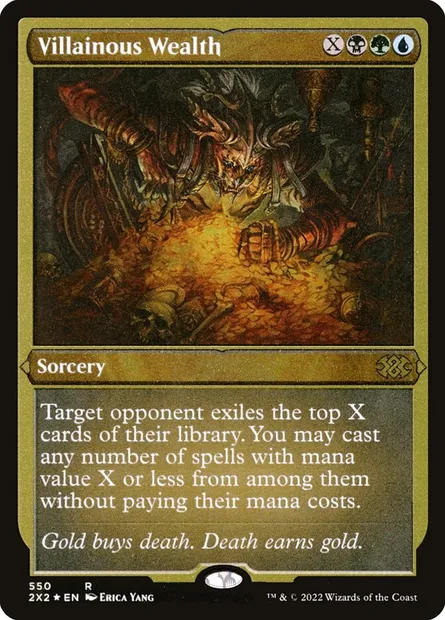 Villainous Wealth, Magic card 2X2 550 — Double Masters 2022 set