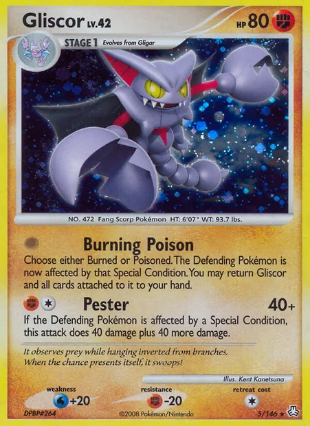 Gliscor, Pokémon card LA 5 — Legends Awakened set