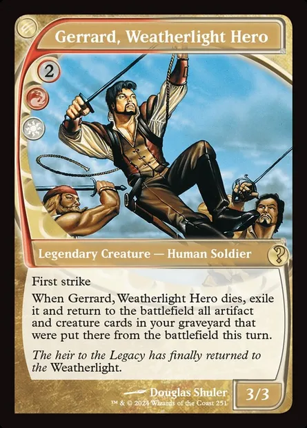 Gerrard, Weatherlight Hero, Magic card MB2 251 — Mystery Booster 2 set