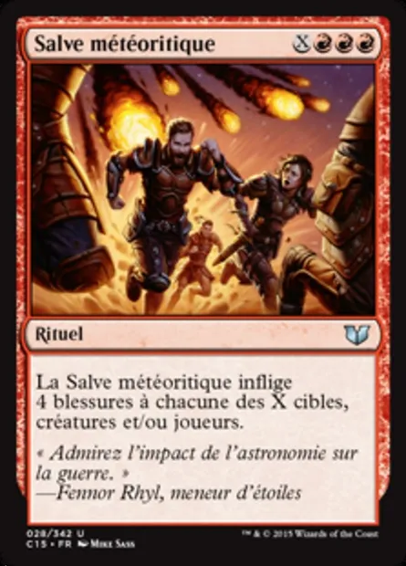 Salve météoritique, carte Magic C15 28 — extension Commander 2015