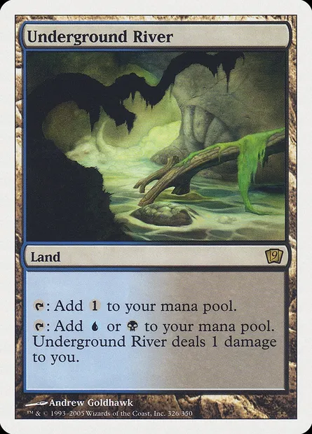 Underground River, Magic card 9ED 326 — Ninth Edition set