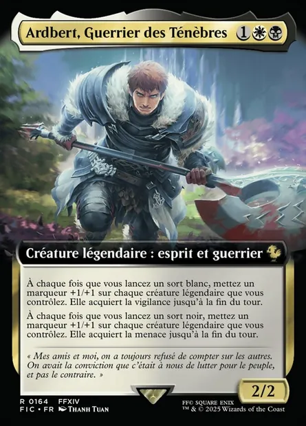 Ardbert, Guerrier des Ténèbres, carte Magic FIC 164 — extension Final Fantasy Commander