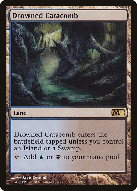 Drowned Catacomb, Magic card M11 224 — Magic 2011 set