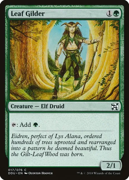 Leaf Gilder, Magic card DDU 17 — Duel Decks: Elves vs. Inventors set