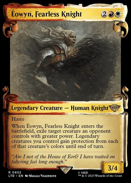 Éowyn, Fearless Knight, Magic card LTR 652 — The Lord of the Rings: Tales of Middle-earth set