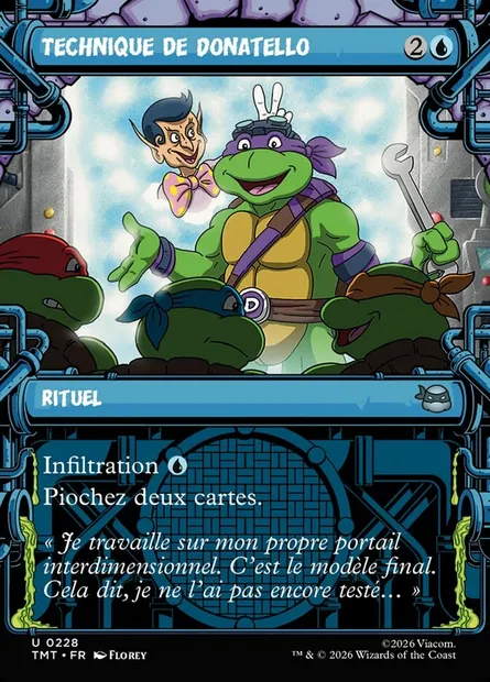 Technique de Donatello, carte Magic TMT 228 — extension Teenage Mutant Ninja Turtles