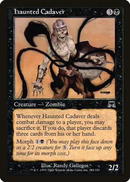 Haunted Cadaver, Magic card ONS 154 — Onslaught set