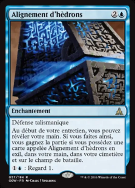 Alignement d'hèdrons, carte Magic OGW 57 — extension Le serment des Sentinelles