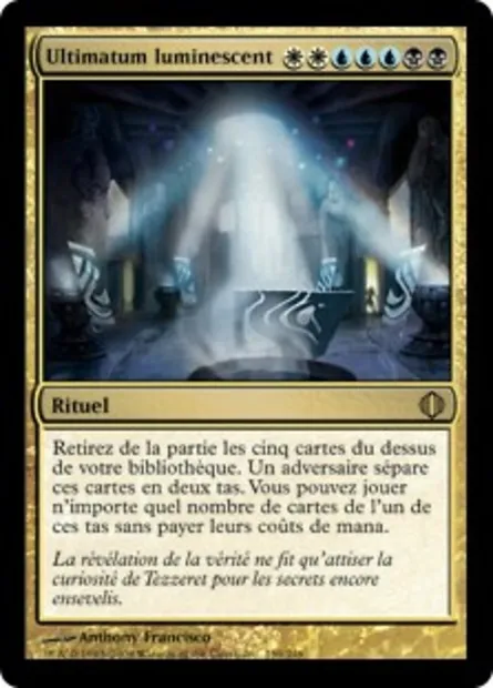 Ultimatum luminescent, carte Magic ALA 159 — extension Les éclats d'Alara