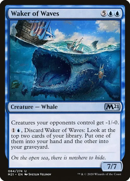 Waker of Waves, Magic card M21 84 — Core Set 2021 set
