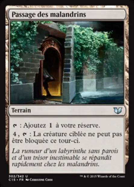 Passage des malandrins, carte Magic C15 302 — extension Commander 2015