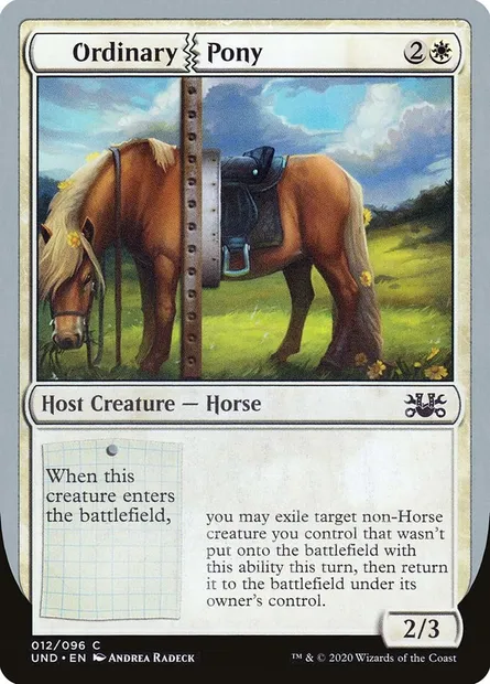 Ordinary Pony, carte Magic UND 12 — extension Unsanctioned