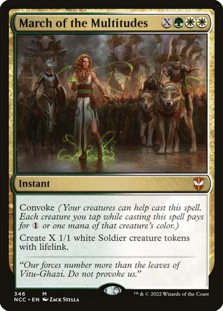 March of the Multitudes, Magic card NCC 346 — New Capenna Commander set