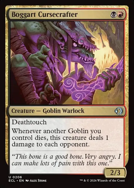 Boggart Cursecrafter, Magic card ECL 206 — Lorwyn Eclipsed set