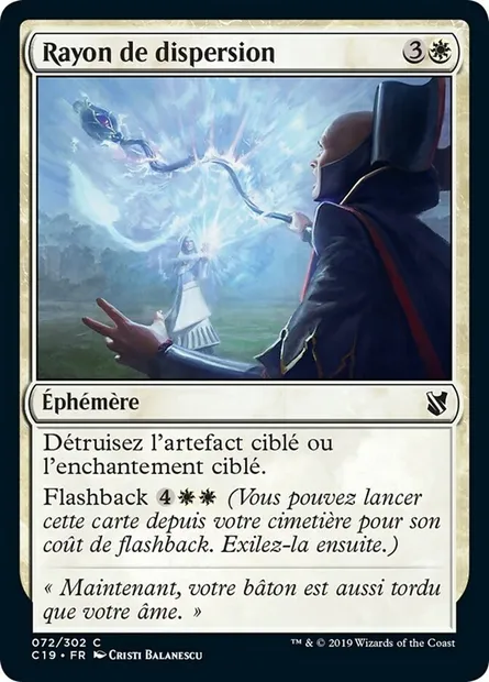 Rayon de dispersion, carte Magic C19 72 — extension Commander 2019