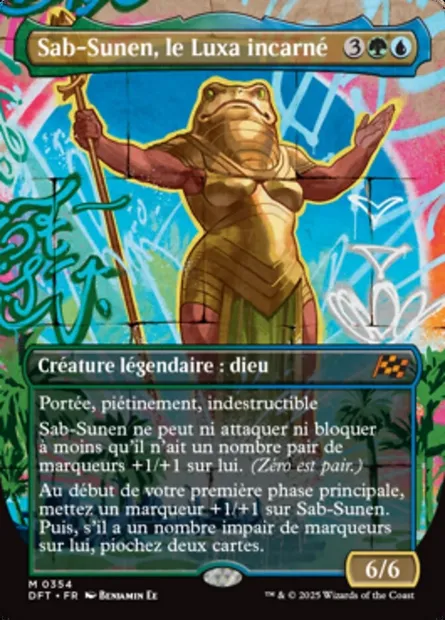 Sab-Sunen, le Luxa incarné, carte Magic DFT 354 — extension Aetherdrift
