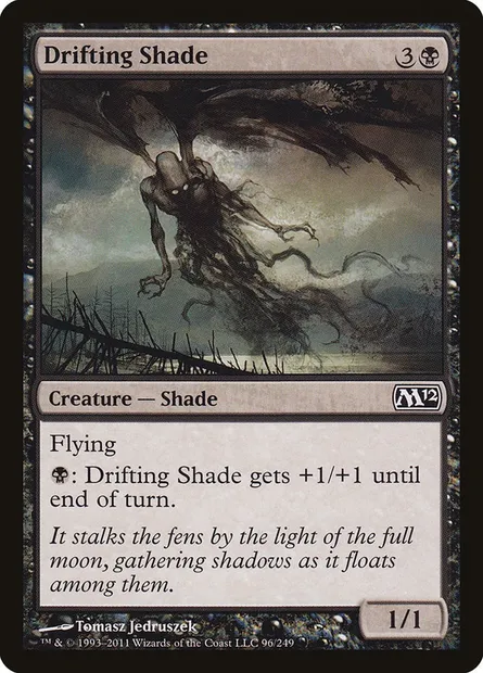 Drifting Shade, Magic card M12 96 — Magic 2012 set