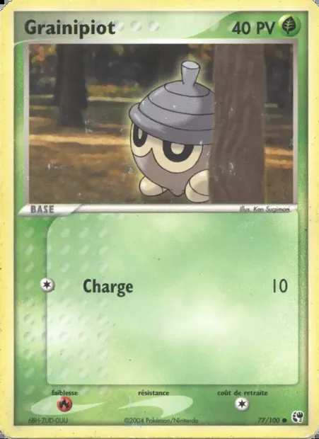 Grainipiot, carte Pokémon SS 77 — extension EX Tempête de sable