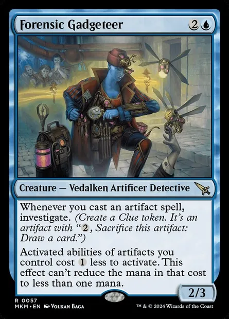 Forensic Gadgeteer, Magic card MKM 57 — Murders at Karlov Manor set
