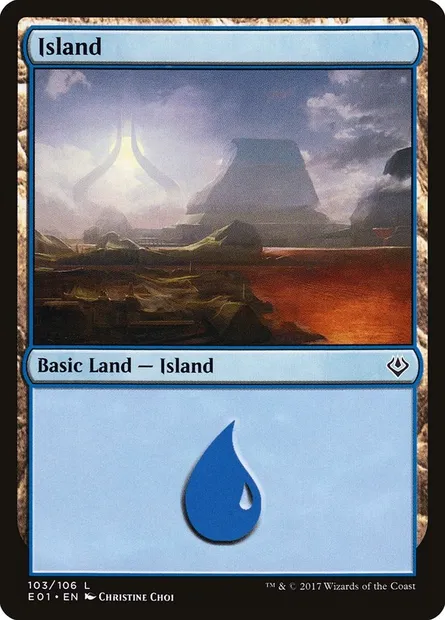 Island, Magic card E01 103 — Archenemy: Nicol Bolas set