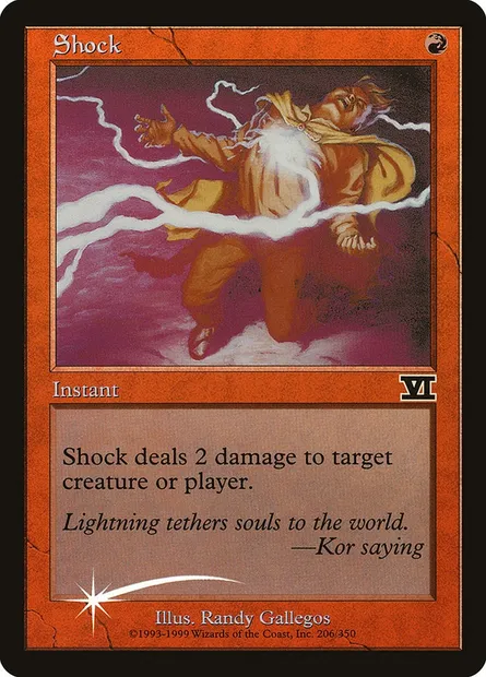Shock, Magic card FNM 6 — Friday Night Magic 2000 set