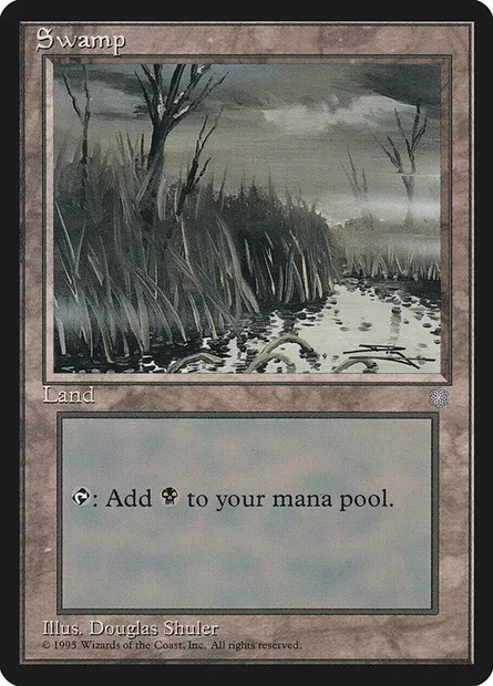 Swamp, Magic card ICE 374 — Ice Age set