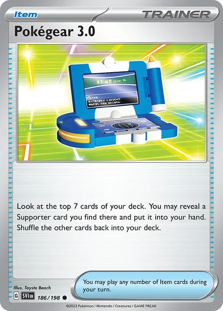 Pokégear 3.0, Pokémon card SVI 186 — Scarlet & Violet set