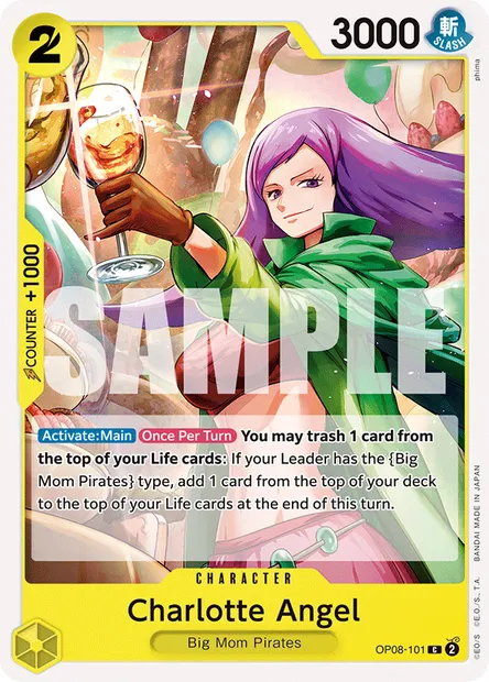 Charlotte Angel, One Piece card OP08-101 — TWO LEGENDS set