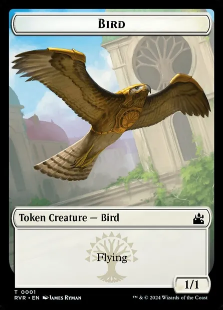 Bird, Magic card TRVR 1 — Ravnica Remastered Tokens set