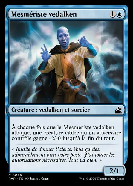 Mesmériste vedalken, carte Magic RVR 65 — extension Ravnica Remastered