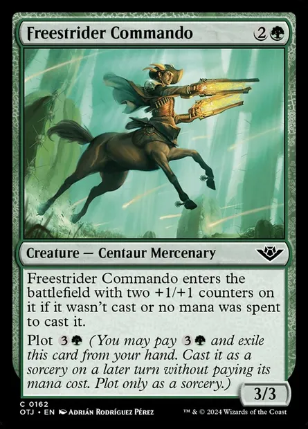 Freestrider Commando, Magic card OTJ 162 — Outlaws of Thunder Junction set