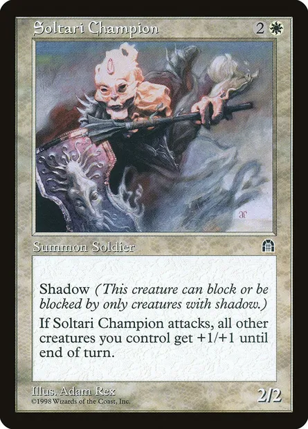 Soltari Champion, Magic card STH 18 — Stronghold set