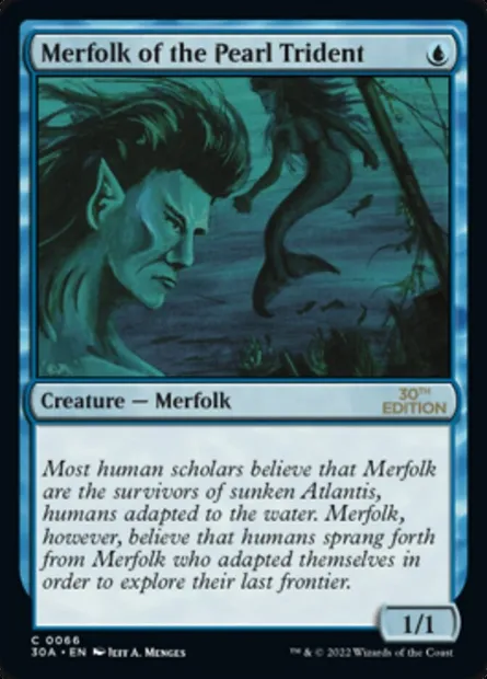 Merfolk of the Pearl Trident, Magic card 30A 66 — 30th Anniversary Edition set