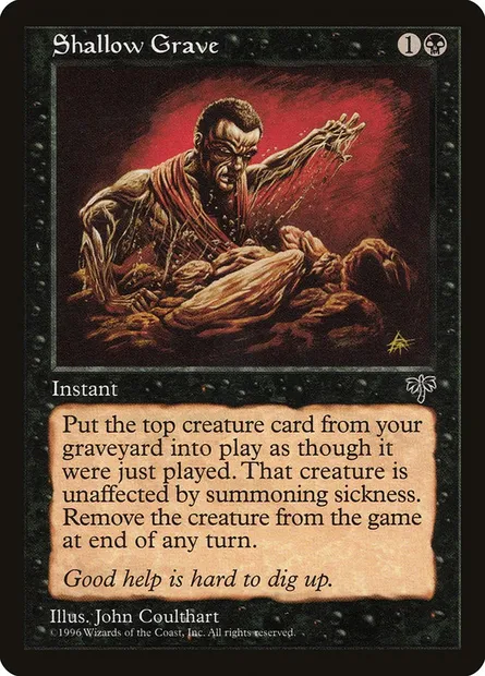 Sépulture apparente, carte Magic MIR 141 — extension Mirage