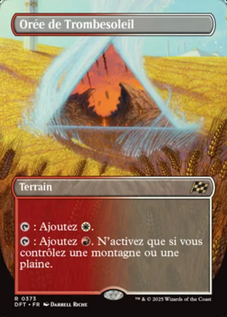 Orée de Trombesoleil, carte Magic DFT 373 — extension Aetherdrift