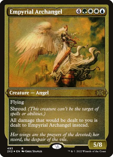 Empyrial Archangel, Magic card 2X2 493 — Double Masters 2022 set