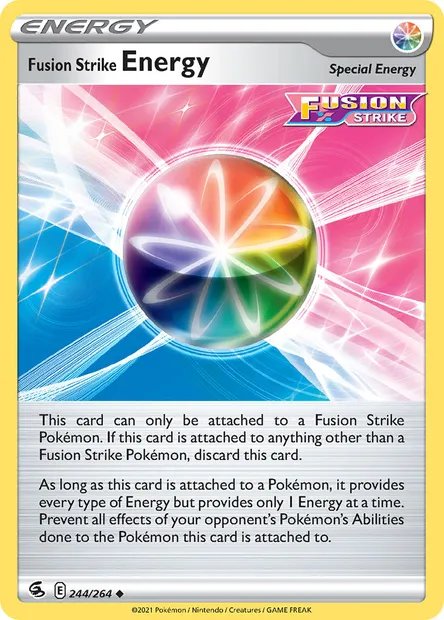 Fusion Strike Energy, Pokémon card FST 244 — Fusion Strike set